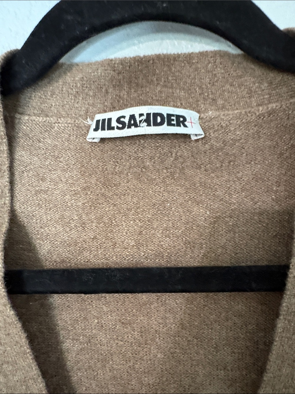 Jil Sander Cashmere Brown Ribbed V-Neck Cardigan - Picture 3 of 6
